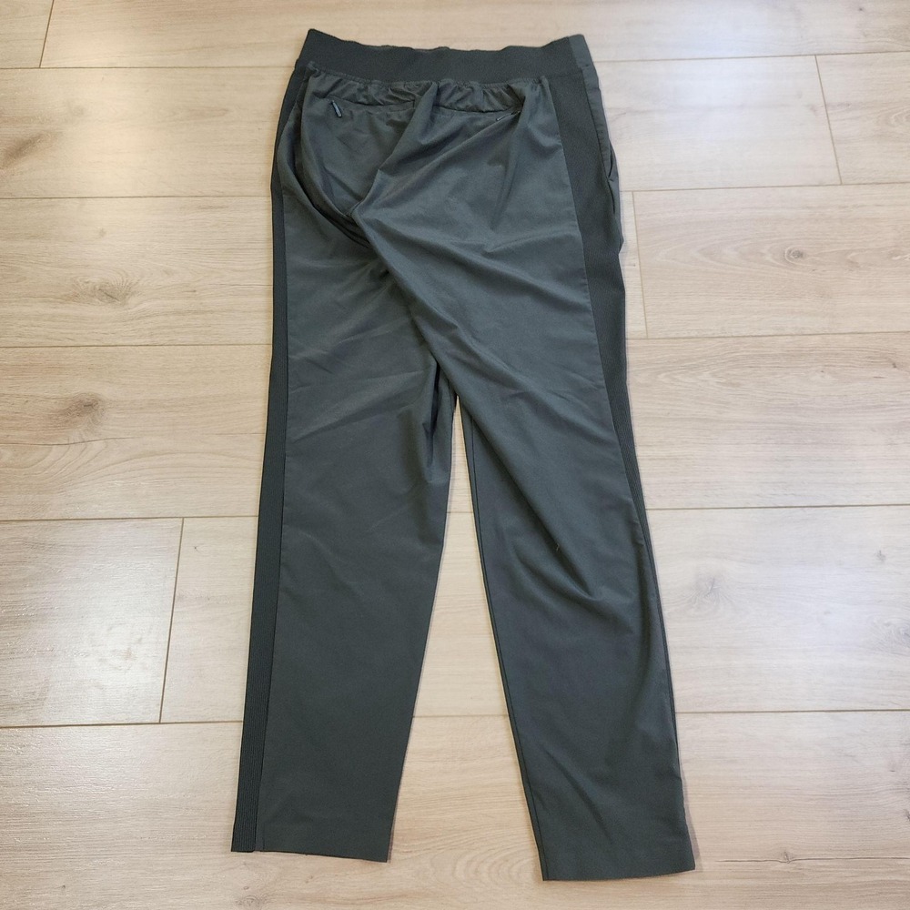 Athleta Brooklyn Ankle Pants Womens 2 Green Elastic Waist Pockets Stretch - Picture 2 of 10